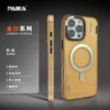 skin touch magnetic magsafe phone case for iphone 16 pro max 15 14 pro 13 wireless charging bar code matte hard pc armor cover