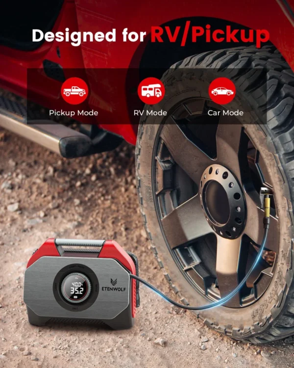 new etenwolf s6se portable air compressor 100% duty cycle & dual cylinder 19200 mah car tire inflator bicycle pump air pump new etenwolf s6se portable air compressor 100% duty cycle & dual cylinder 19200 mah car tire inflator bicycle pump air pump