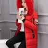winter warm fur collar hooded women parka fashion comfortable zipper pockets design long jacket elegant slim thick female coats winter warm fur collar hooded women parka fashion comfortable zipper pockets design long jacket elegant slim thick female coats