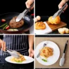 9/12/14/16 inch bbq grilling tong with lock stainless steel salad bread serving tong non stick bq tong utensil cooking clip new 9/12/14/16 inch bbq grilling tong with lock stainless steel salad bread serving tong non stick bq tong utensil cooking clip new