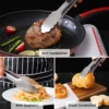 9/12/14/16 inch bbq grilling tong with lock stainless steel salad bread serving tong non stick bq tong utensil cooking clip new 9/12/14/16 inch bbq grilling tong with lock stainless steel salad bread serving tong non stick bq tong utensil cooking clip new