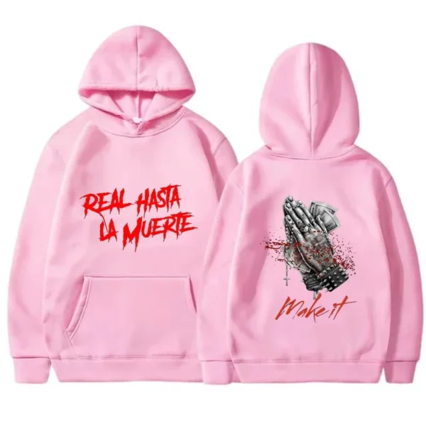 rapper anuel aa men's hoodie men's and women's fashion simple long sleeved pullover street trend harajuku large sweatshirt