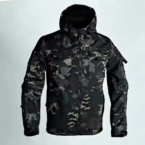 new autumn wintertactical jackets men military soft shell waterproof windproof hooded jacket outdoor functional multi pockets