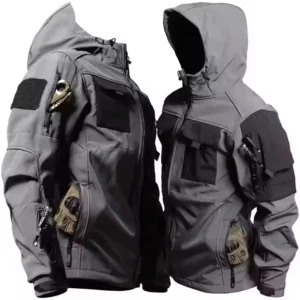 new autumn wintertactical jackets men military soft shell waterproof windproof hooded jacket outdoor functional multi pockets