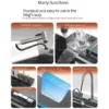 stainless steel waterfall kitchen sink digital display faucet set embossed extra large single slot multiple types of sinks stainless steel waterfall kitchen sink digital display faucet set embossed extra large single slot multiple types of sinks
