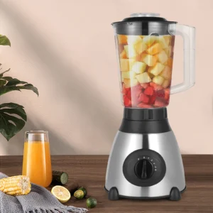 Left Sidebar powerful 800w blender with 5 adjustable speeds, 54.11 oz capacity, stainless steel blades, easy to clean and ideal for
