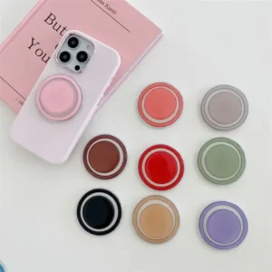 magnetic folding mobile phone grip holder socket pocket support for iphone 16 15 samsung xiaomi safe ring finger expanding stand