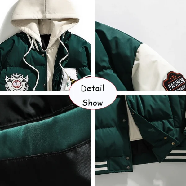 2025 new winter men outdoor windbreak warm travel jacket men autumn hooded casual fashion sport brand loose jacket male coat top