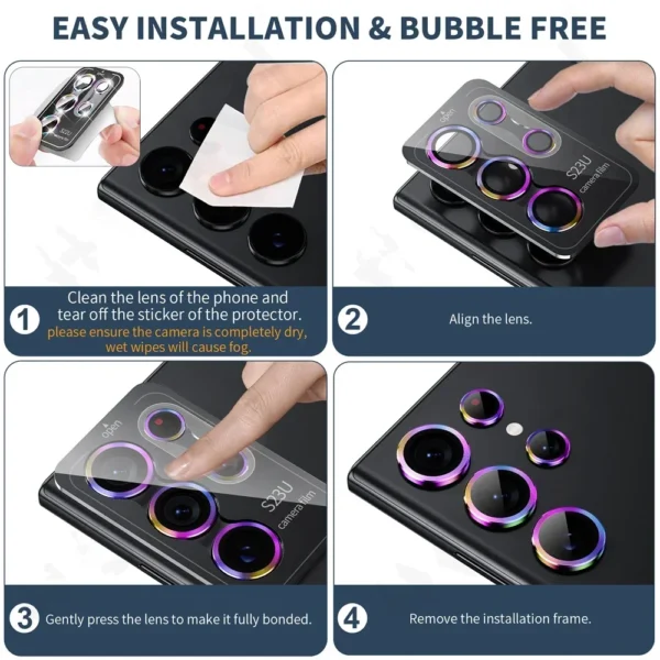 camera lens protetor for samsung s25 s24 ultra s24 s23 s22 ultra case tempered glass film titanium alloy ring phone accessories camera lens protetor for samsung s25 s24 ultra s24 s23 s22 ultra case tempered glass film titanium alloy ring phone accessories
