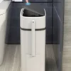 smart trash can for bathroom, waste bin, one key garbage bin, bag holder in the kitchen with brush for toilet, 12l/14l smart trash can for bathroom, waste bin, one key garbage bin, bag holder in the kitchen with brush for toilet, 12l/14l