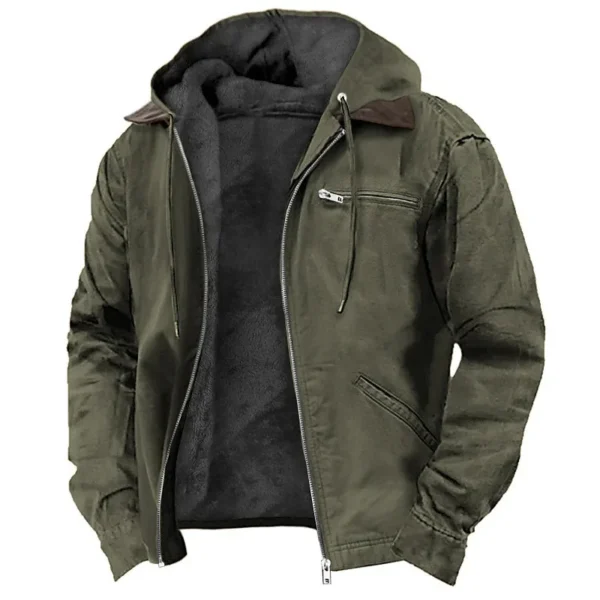 men's jacket new fashion casual hooded zipper coat retro streetwear lightweight versatile outerwear spring autumn men's jacket new fashion casual hooded zipper coat retro streetwear lightweight versatile outerwear spring autumn