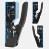 rj45 crimp plier pass through crimper stripper cutter for cat7 cat6 cat5e 8p8c modular connector ethernet all in one wire tool