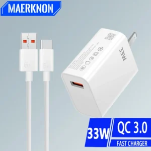 usb charger 33w fast charging eu/us plug wall charger 6a type c cable for xiaomi redmi k30 k40 iphone quick charge phone adapter usb charger 33w fast charging eu/us plug wall charger 6a type c cable for xiaomi redmi k30 k40 iphone quick charge phone adapter