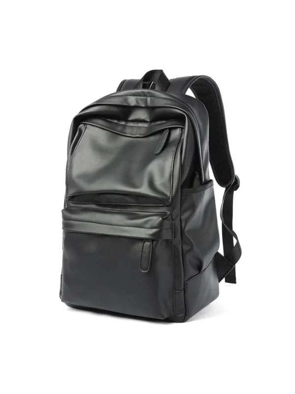 men's fashion backpack pu leather waterproof casual travel bag for 14 inch laptop men's fashion backpack pu leather waterproof casual travel bag for 14 inch laptop