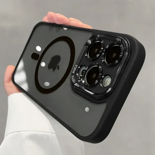 magnetic metal lens bumper protection case for iphone 17 16 15 14 13 12 11 pro max wireless charger hard cover for magsafe funda magnetic metal lens bumper protection case for iphone 17 16 15 14 13 12 11 pro max wireless charger hard cover for magsafe funda