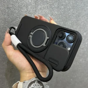 armor magnetic bracket case for iphone 16 14 13 12 11 15 pro max plus with lanyard slide camera protection shockproof cover armor magnetic bracket case for iphone 16 14 13 12 11 15 pro max plus with lanyard slide camera protection shockproof cover