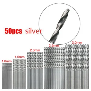 Left Sidebar 100/50pcs titanium coated drill bits hss high speed steel set tool quality power tools 1/1.5/2/2.5/3mm