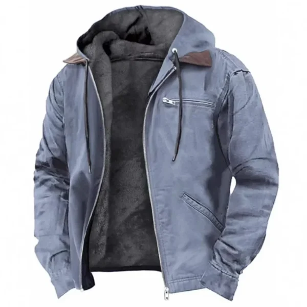 men's jacket new fashion casual hooded zipper coat retro streetwear lightweight versatile outerwear spring autumn men's jacket new fashion casual hooded zipper coat retro streetwear lightweight versatile outerwear spring autumn