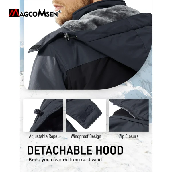magcomsen mens ski jacket winter warm fleece parka windproof rain snowproof thermal heavy coat hiking male snowboard anorak magcomsen mens ski jacket winter warm fleece parka windproof rain snowproof thermal heavy coat hiking male snowboard anorak