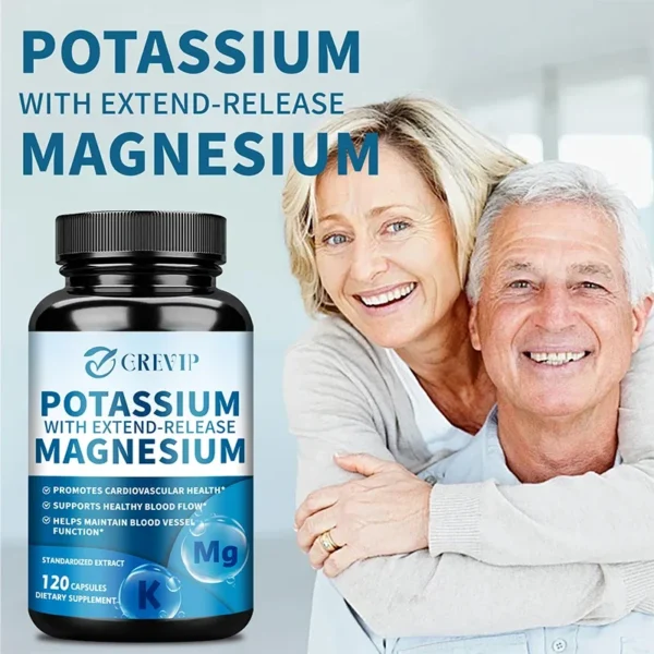 potassium magnesium supports heart and bone health, improves circulation, boosts energy, immune system potassium magnesium supports heart and bone health, improves circulation, boosts energy, immune system