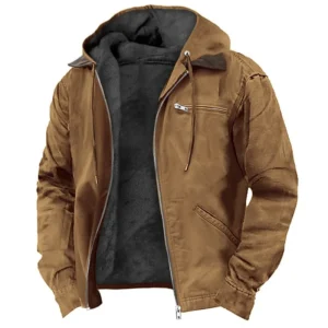 men's jacket new fashion casual hooded zipper coat retro streetwear lightweight versatile outerwear spring autumn