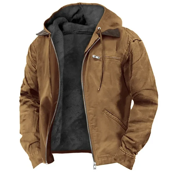 men's jacket new fashion casual hooded zipper coat retro streetwear lightweight versatile outerwear spring autumn men's jacket new fashion casual hooded zipper coat retro streetwear lightweight versatile outerwear spring autumn