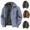 men's jacket new fashion casual hooded zipper coat retro streetwear lightweight versatile outerwear spring autumn men's jacket new fashion casual hooded zipper coat retro streetwear lightweight versatile outerwear spring autumn