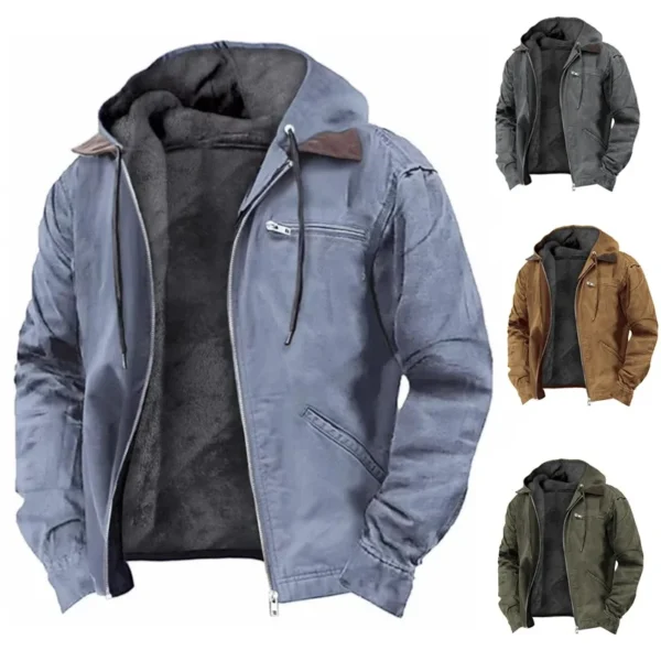 men's jacket new fashion casual hooded zipper coat retro streetwear lightweight versatile outerwear spring autumn men's jacket new fashion casual hooded zipper coat retro streetwear lightweight versatile outerwear spring autumn