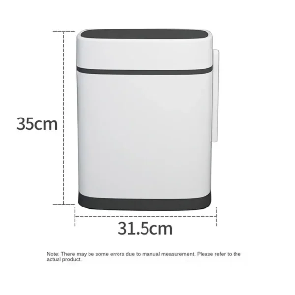 smart trash can for bathroom, waste bin, one key garbage bin, bag holder in the kitchen with brush for toilet, 12l/14l smart trash can for bathroom, waste bin, one key garbage bin, bag holder in the kitchen with brush for toilet, 12l/14l