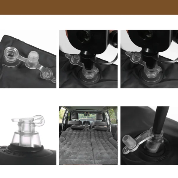 car travel bed 2‑in‑1 multifunction inflatable travel mattress pvc flocking soft sleeping rest cushion for car suv car travel bed 2‑in‑1 multifunction inflatable travel mattress pvc flocking soft sleeping rest cushion for car suv