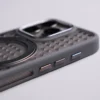 360° rotating bracket heat dissipation magnetic case for iphone 16 pro max 15 14 plus 13 12 11 magsafe grid mesh cooling cover