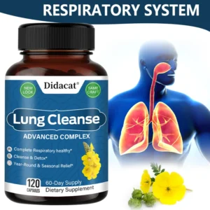 lung detox mullein with nac quercetin & cordyceps extract sinus immune & respiratory support