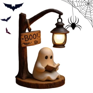 ghost reading lantern cute ghost reading lamp 3d resin halloween ghost night light for indoor decorations living room bedroom ghost reading lantern cute ghost reading lamp 3d resin halloween ghost night light for indoor decorations living room bedroom