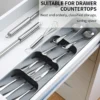 kitchen drawer cutlery storage tray knife holder spoon forks tableware organizer container for spice bottles knives block rack kitchen drawer cutlery storage tray knife holder spoon forks tableware organizer container for spice bottles knives block rack