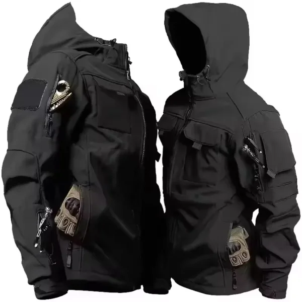 new autumn wintertactical jackets men military soft shell waterproof windproof hooded jacket outdoor functional multi pockets