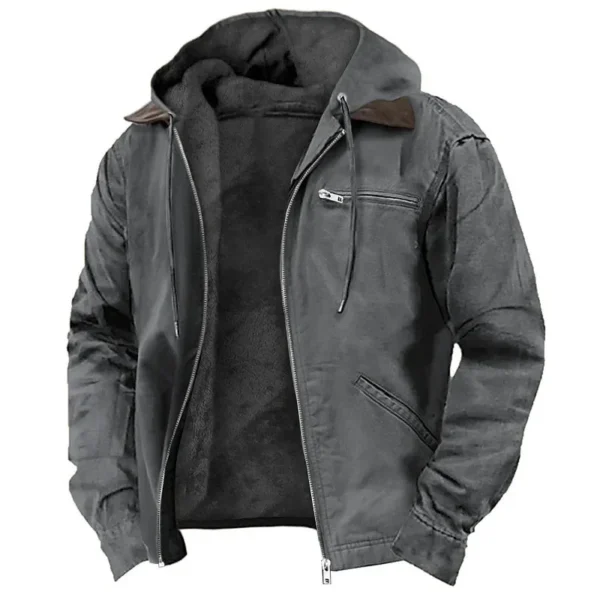men's jacket new fashion casual hooded zipper coat retro streetwear lightweight versatile outerwear spring autumn men's jacket new fashion casual hooded zipper coat retro streetwear lightweight versatile outerwear spring autumn