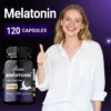 melatonin 12mg relieves anxiety and stress, helps with deep sleep, helps reduce insomnia and trouble falling asleep, non gmo melatonin 12mg relieves anxiety and stress, helps with deep sleep, helps reduce insomnia and trouble falling asleep, non gmo