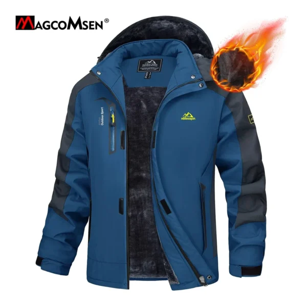 magcomsen mens ski jacket winter warm fleece parka windproof rain snowproof thermal heavy coat hiking male snowboard anorak magcomsen mens ski jacket winter warm fleece parka windproof rain snowproof thermal heavy coat hiking male snowboard anorak