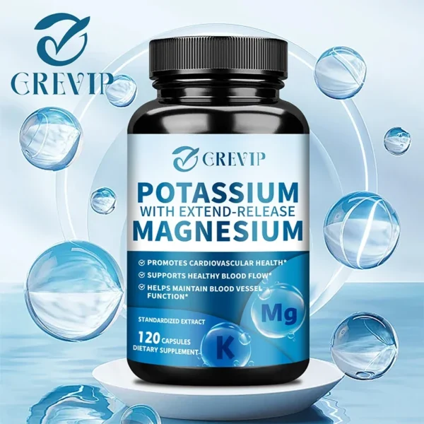 potassium magnesium supports heart and bone health, improves circulation, boosts energy, immune system potassium magnesium supports heart and bone health, improves circulation, boosts energy, immune system