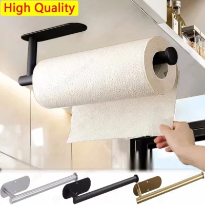 paper towel holders for kitchen,adhesive roll paper holder,bathroom storage rack,tissue dispenser,kitchen organizers,towel rack