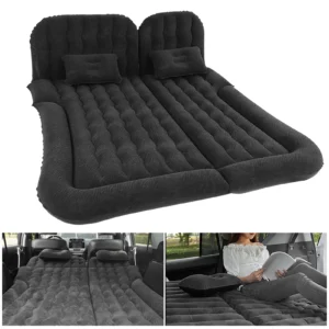car travel bed 2‑in‑1 multifunction inflatable travel mattress pvc flocking soft sleeping rest cushion for car suv car travel bed 2‑in‑1 multifunction inflatable travel mattress pvc flocking soft sleeping rest cushion for car suv