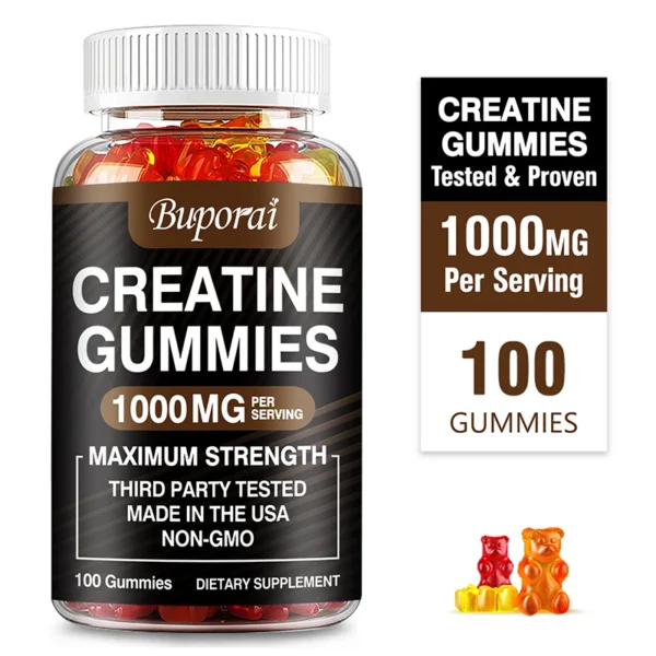 creatine monohydrate gummies boost energy, build muscle mass, and improve athletic performance