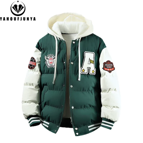 2025 new winter men outdoor windbreak warm travel jacket men autumn hooded casual fashion sport brand loose jacket male coat top