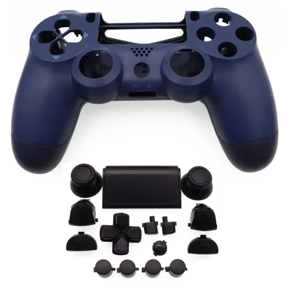 tingdong full plastic hard shell + buttons mod kit for jds jdm 050 055 for ps4 5.0 controller housing cover case