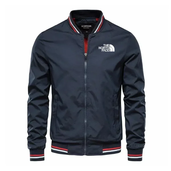 men's woven casual multi functional jacket, outdoor sports windproof, waterproof, sun proof, hoodless slimming jacket