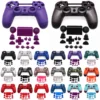 tingdong full plastic hard shell + buttons mod kit for jds jdm 050 055 for ps4 5.0 controller housing cover case