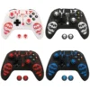 soft silicone case skin with non fade print & 2 bonus caps for xbox one x joystick protective sleeve for xbox one s accessories