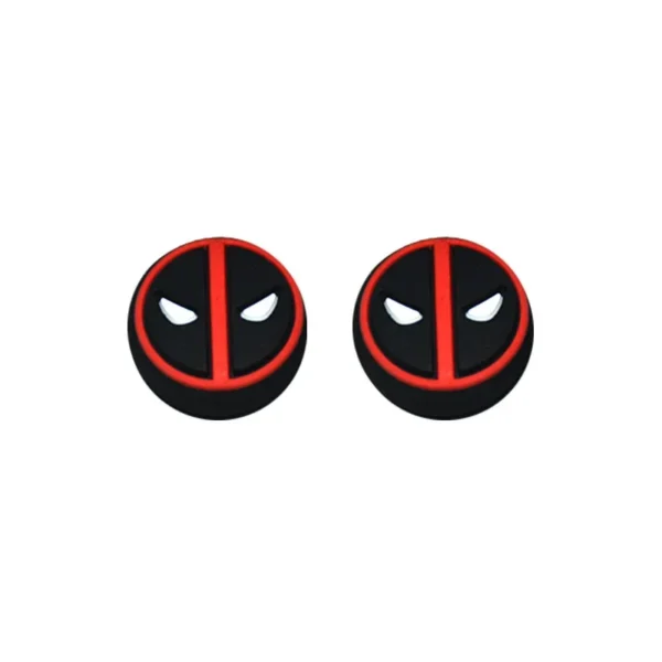 1pair disney spiderman deadpool thumb grip cap cover playstation ps5 ps4 xbox series cartoon gameing controller accessories gift