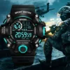yikaze men's led digital watch men sport watches fitness electronic watch multifunction military sports watches clock kids gifts