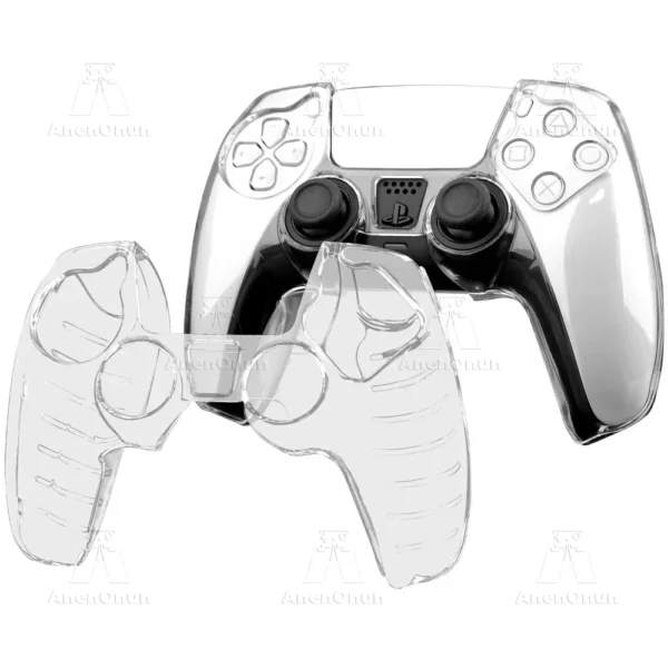 ps5 controller full fit protective case anti fall anti scratch anti slip transparent hard shell ultra clear gamepad cover skin